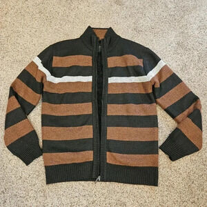 Men's Six Lincoln Full Zip-Up Pullover Sweater w/ Furry/Fleece Liner, Size Small